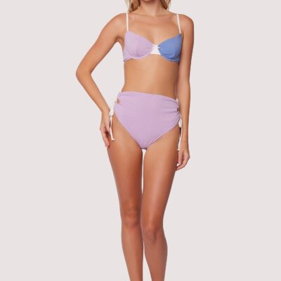 Tan Line Trio Lace Up Bikini Bottom