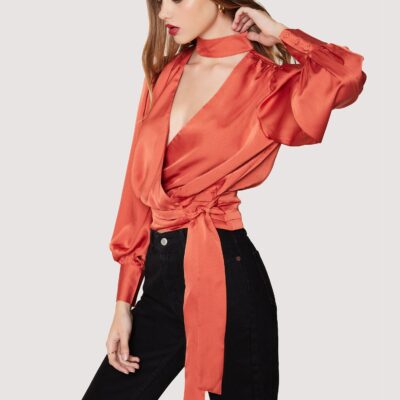 Vermilion Moon Wrap Top