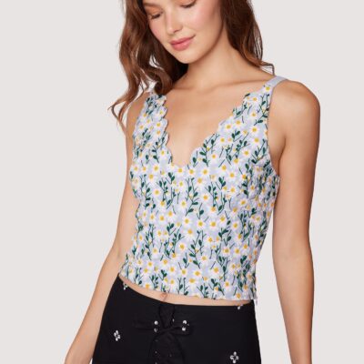 Breath Of Youth Scallop Top