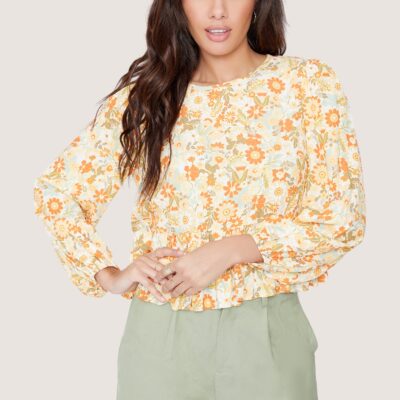 Prairie Rose Ruffle Top