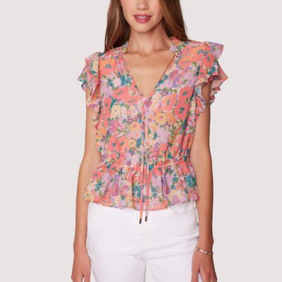 Floral Bliss Ruffle Blouse