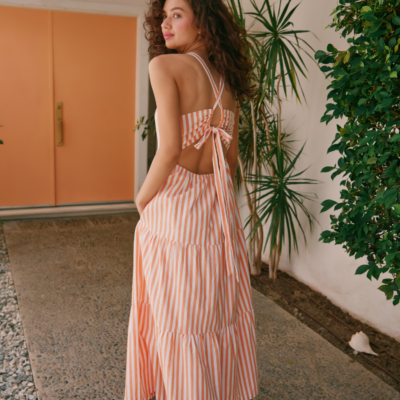 Sunset Stripe Maxi Dress